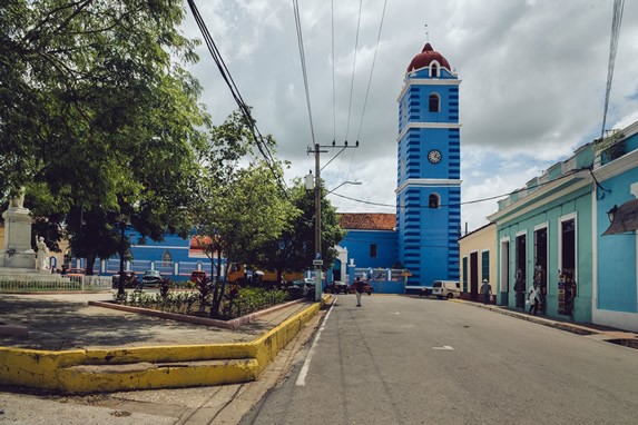 Square where the parish church is located