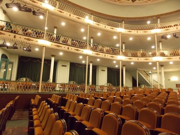 View of the interior of the Marti theater