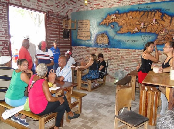 Interior of the restaurant Meson la Cuchipapa