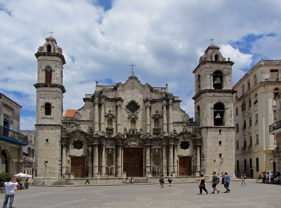 Cathedral facade view