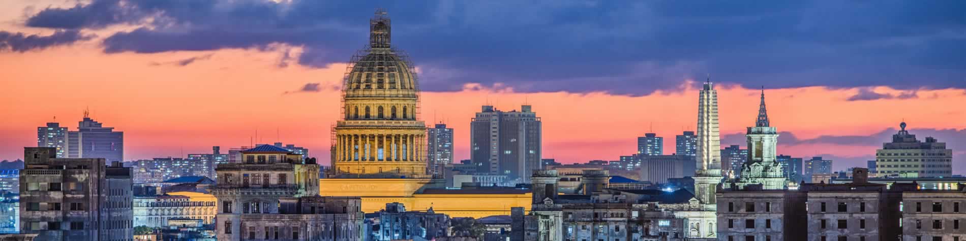 Vista de la Habana con el capitolio y la plaza