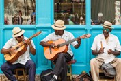 Street musicians in the streets of Havana