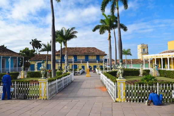 Park view in the city of Trinidad