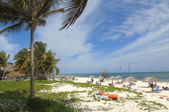 Beach view in Santa Lucia