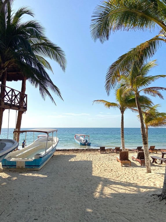 View of the reef national park beach