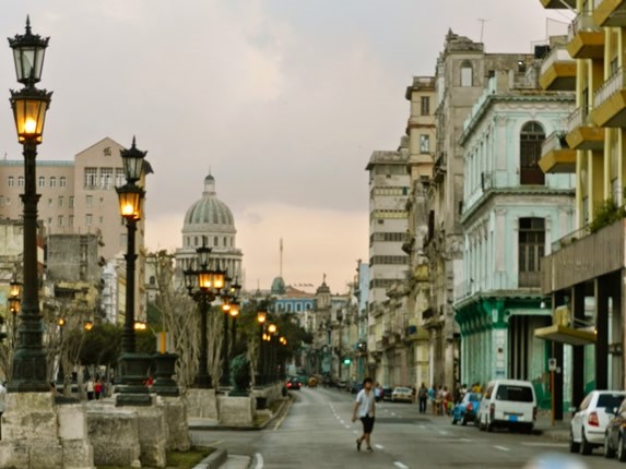 View of the Capitol from Paseo del Prado