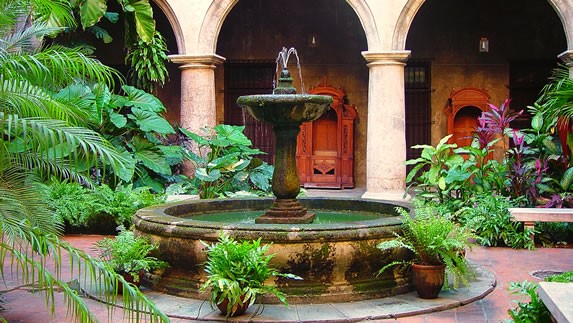 Garden in the convent of San Francisco de Asis