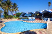 Partial View of the hotel pool