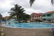 View of the hotel pool