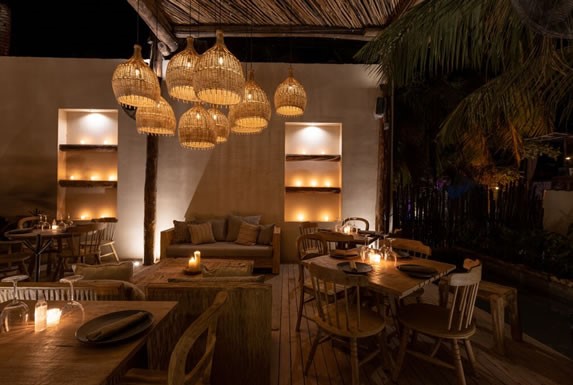 View of the interior of the restaurant