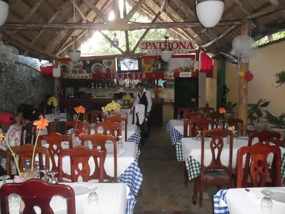 View of the interior of the restaurant