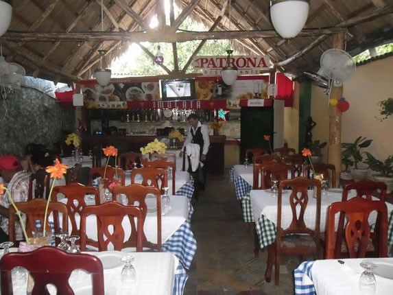 Vista del interior del restaurante