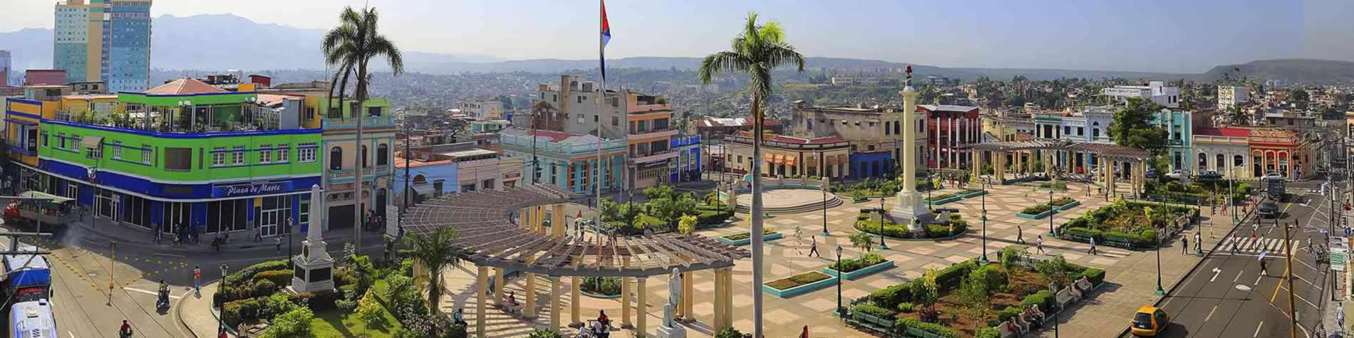 Aerial view of the Plaza de Marte