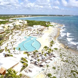 Aerial view of the TRS Yucatan hotel