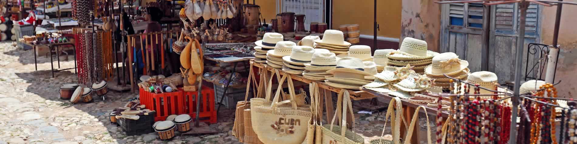 Street sale of handicrafts