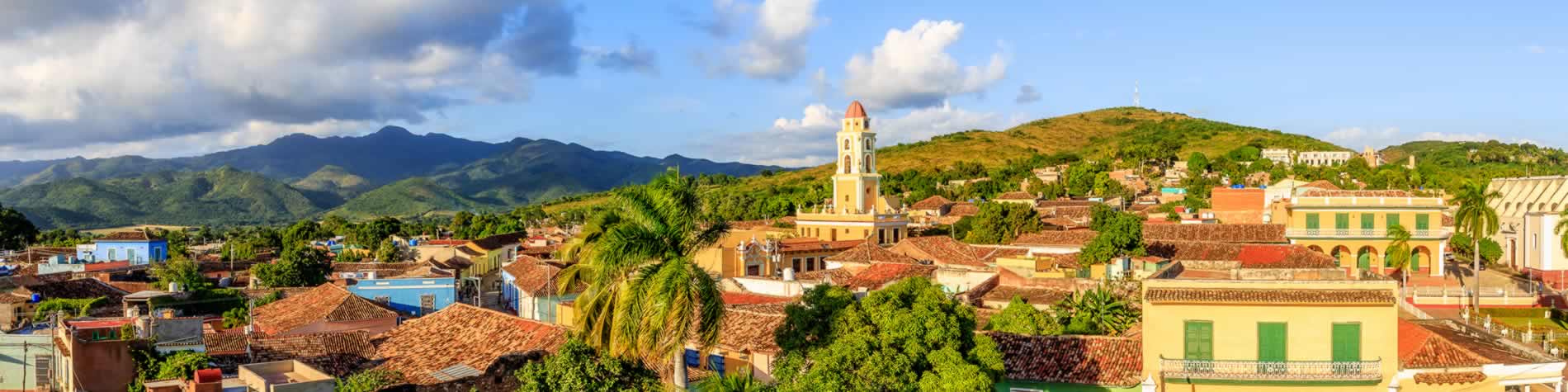 View of Iznaga tower and ingenios valley