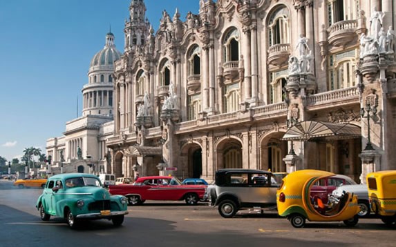 Vista del gran teatro de la Habana