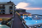 Night view of the Copacabana hotel