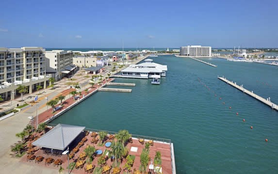 Aerial view of the marina of Varadero