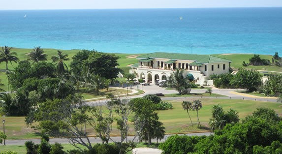 Aerial view of the Varadero golf course