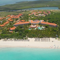 Aerial view of the Brisas del Caribe hotel