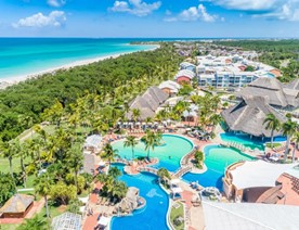 Aerial view of the Royalton Hicacos hotel