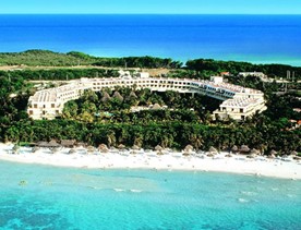 Aerial view of the Sol Palmeras hotel