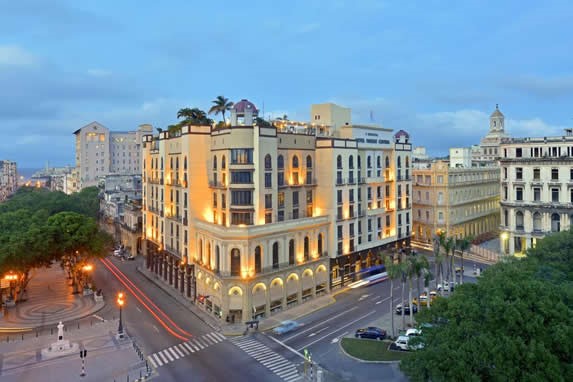 Vista aérea del hotel Parque Central