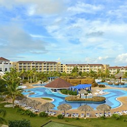 Aerial view of the Iberostar Laguna Azul hotel