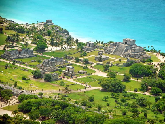 Archaeological zone aerial view