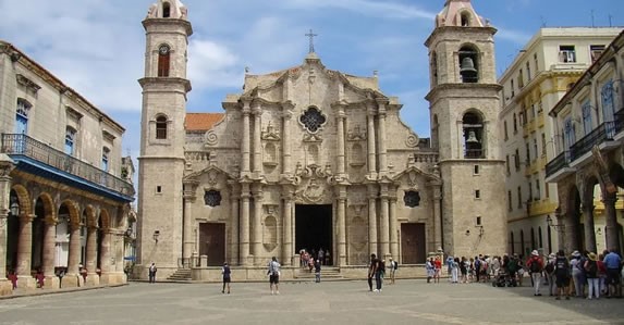 Vista de la Catedral de La Habana