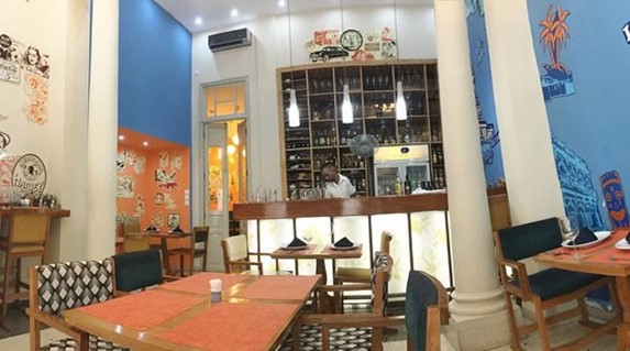 Interior view of the restaurant