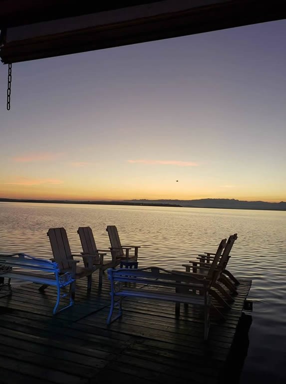 sunset on the pier