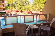 room balcony with pool view