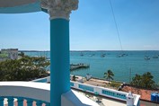 balcony overlooking the bay