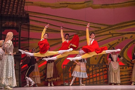 Ballet clásico en el gran teatro