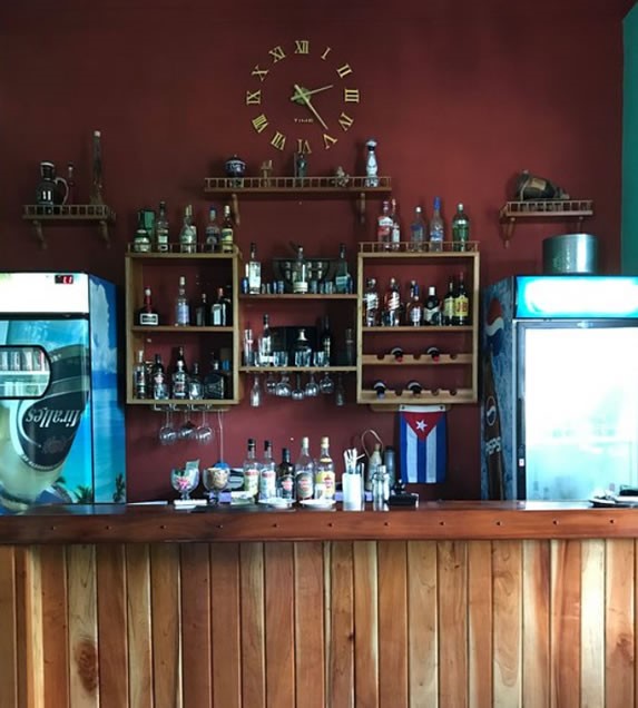 View of the restaurant bar