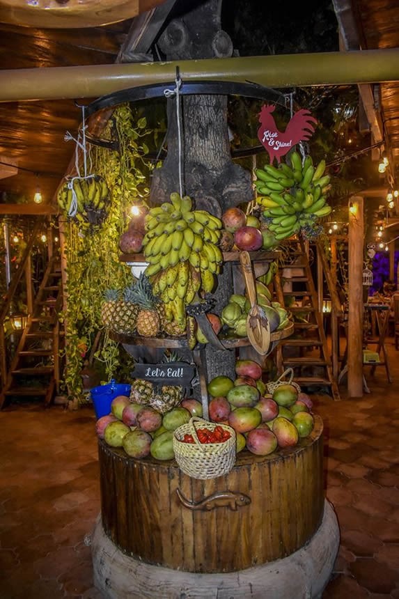 barra de frutas tropicales