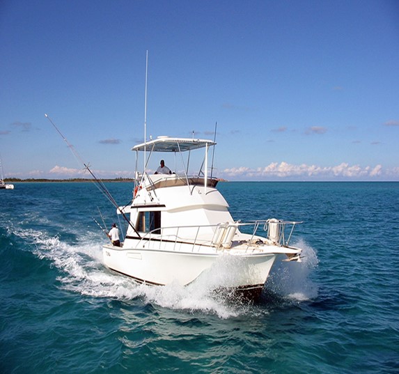 small fishing boat in the sea