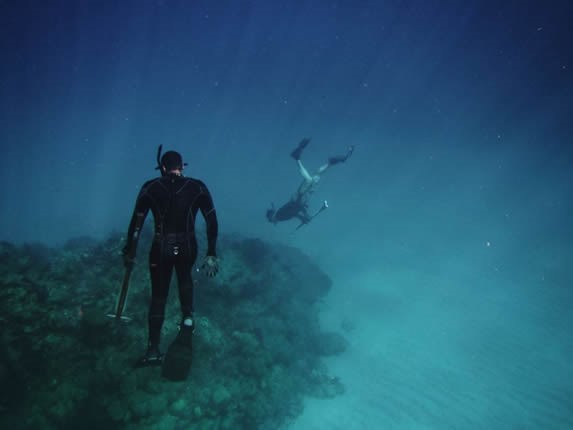 Diving on the beaches of Santa Lucia