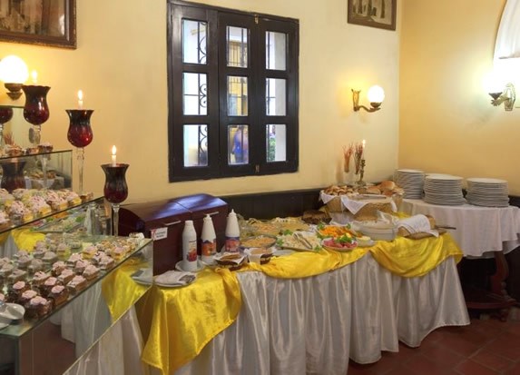 Buffet in the restaurant