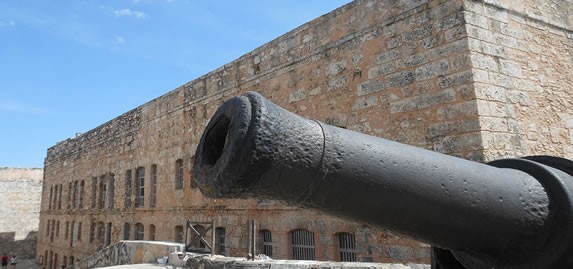 Cannons on the outskirts of the castle