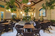Fountain in the hotel bar cafeteria