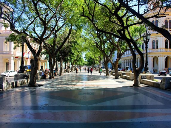 vista de la calle Paseo del Prado 