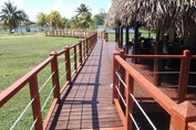 wooden path to the beach