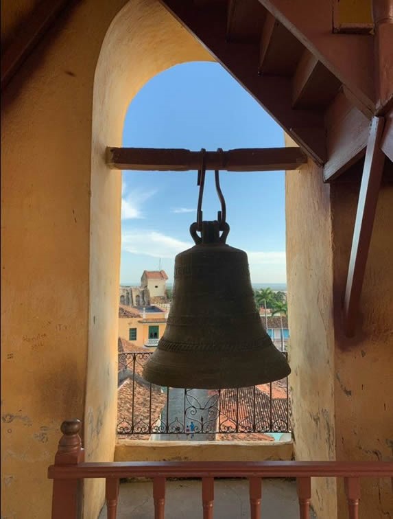 View of the city of Trinidad from the bell tower.