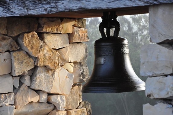 bell in rock construction