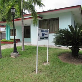 one-story house with garden