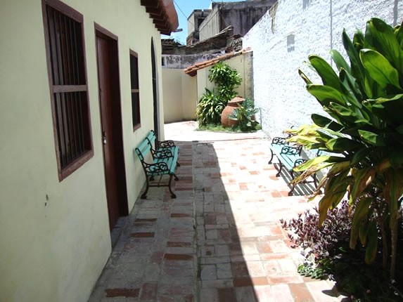 Vista del patio de la casa 