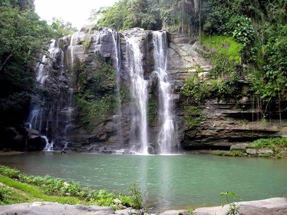Waterfall in the Guayabo jump